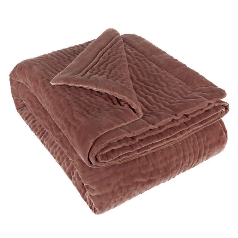 Haze Quilted Blanket, Red
