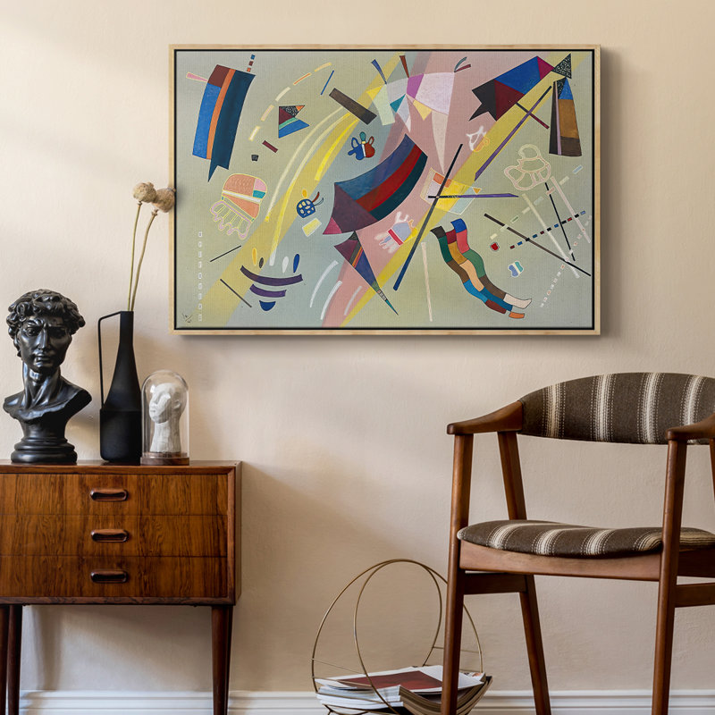 Sans titre (Sans titre), 1941 - Wassily Kandinsky, toile tendue avec châssis, 24 po x 36 po, Naturel