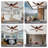 52 Inch Ceiling Fan With Led Light Remote Control Flush Mount Low Profile For Bedroom Farmhouse Patio Outdoor Living Room Kitchen Dining Room, Dc Motor, Reversible, Dark Brown
