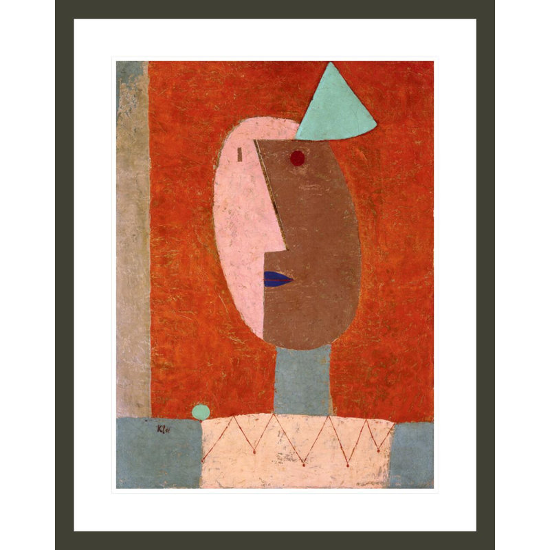 «Clown» par Paul Klee - impression giclée encadrée, 29.42" H x 23.5" W