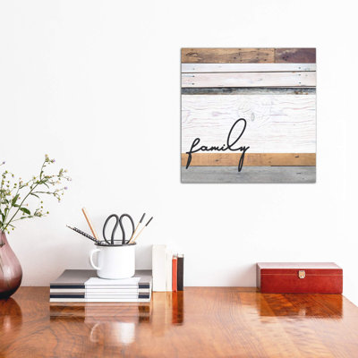 Family Pallet 1 Piece Wrapped Canvas Wall Art
