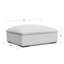 Repose-pieds en tissu gris performance Jasmine