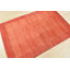 Tapis oriental oriental en laine noué à la main orange