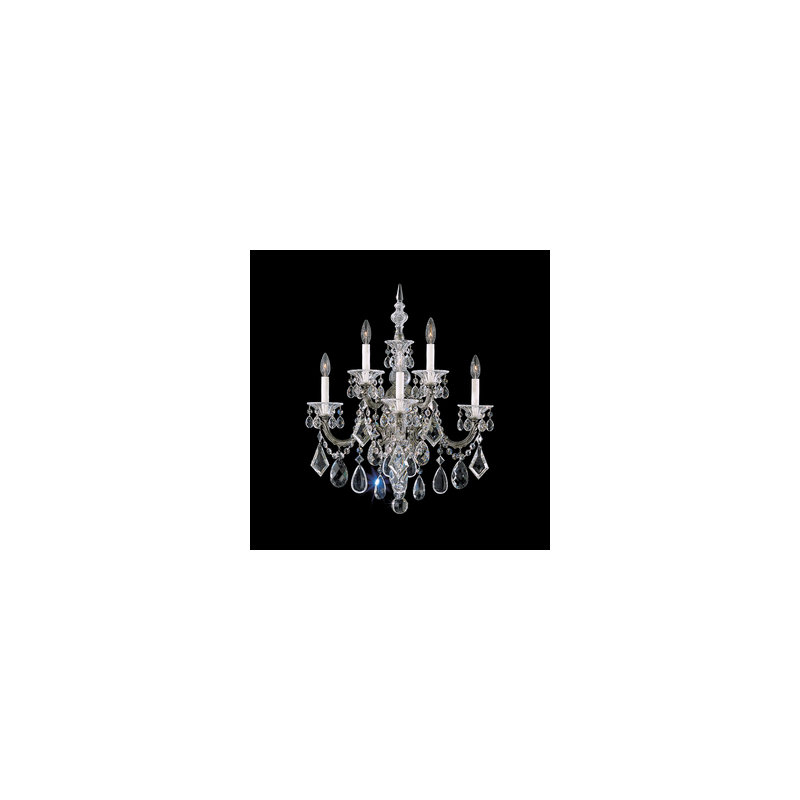 La Scala 5 - Light Candle Wall Light, Heritage Clear, French Gold