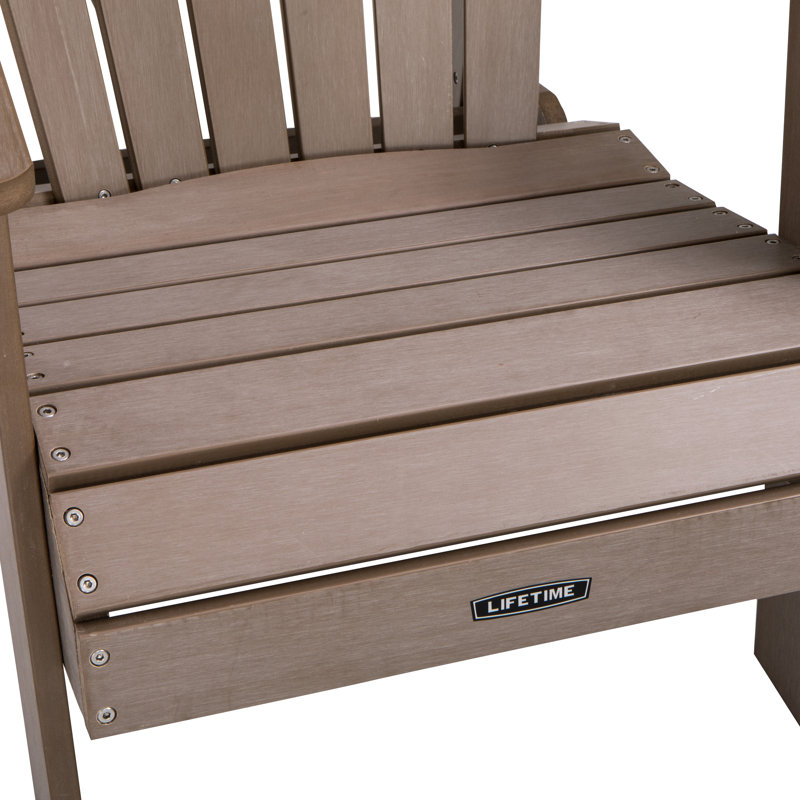 Outdoor Adirondack Chair, Light Brown