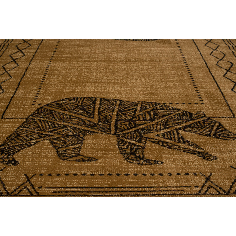 Tapis taupe Sayre, Tapis de couloir de 1 pi 10 po x 7 pi 2 po