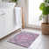 Machine Washable Indoor/Outdoor Claudian ACN1236 Purple Rug