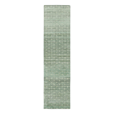 Handmade Silk Geometric Area Rug