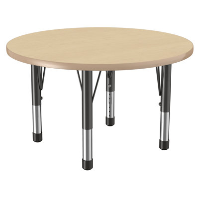 Round T-Mold Adjustable Height Activity Table