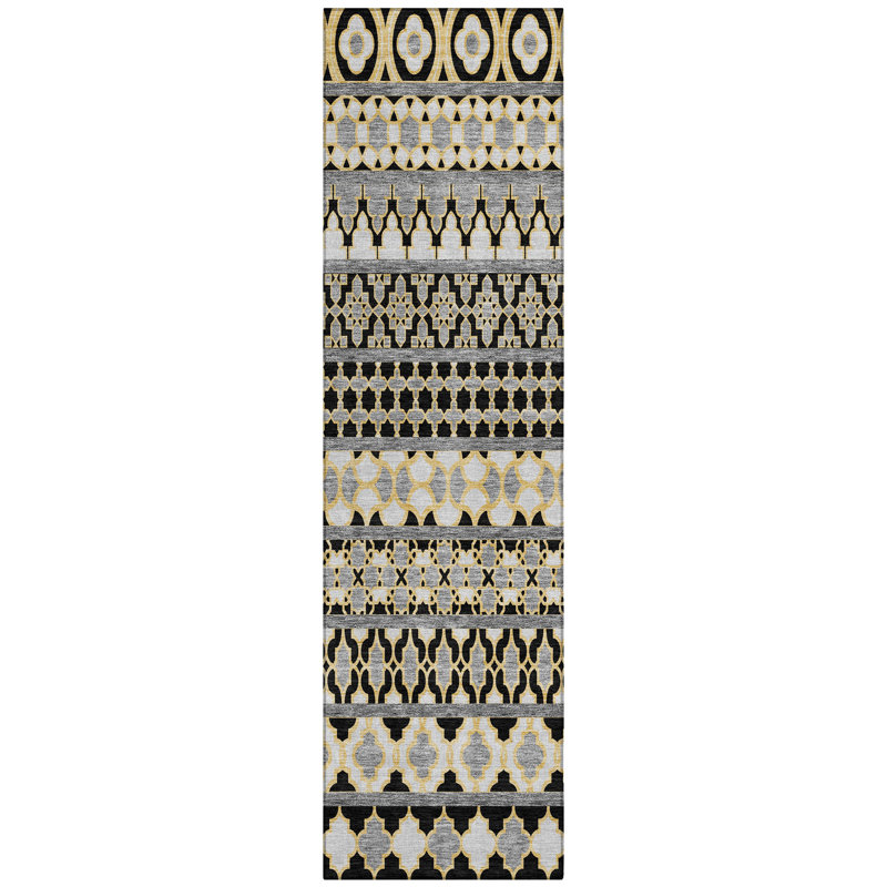 Juli Washable Moroccan Indoor / Outdoor Rug, Runner 2'3" x 7'6"