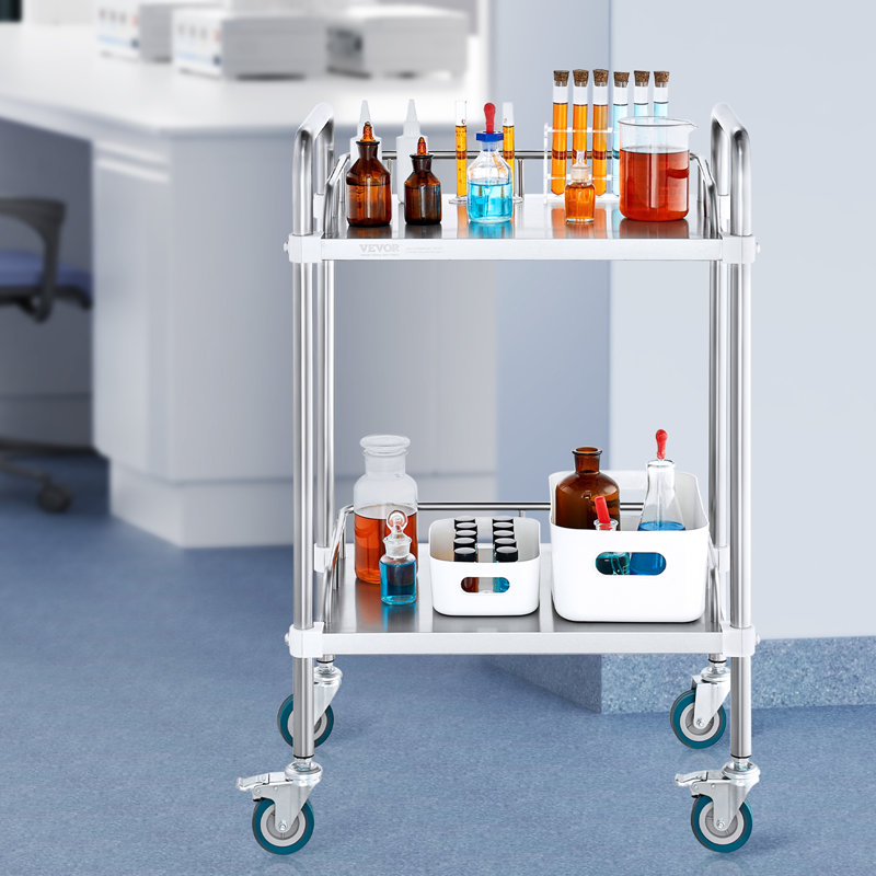 86.5cm H x 54.8cm W Utility Cart with Wheels