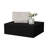 Black Bedroom Nightstand - Space Saving Space For Bedroom, Strong Wood With Generous Drawer-2037313646