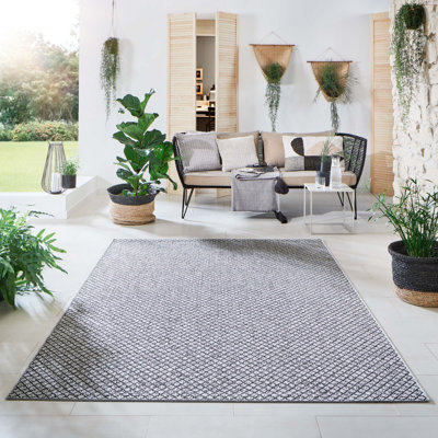 Embrya Geometric Flatweave Indoor / Outdoor Area Rug