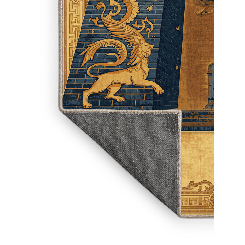 Tapis oriental moelleux et moelleux à motif oriental brun et beige, 3 X 5