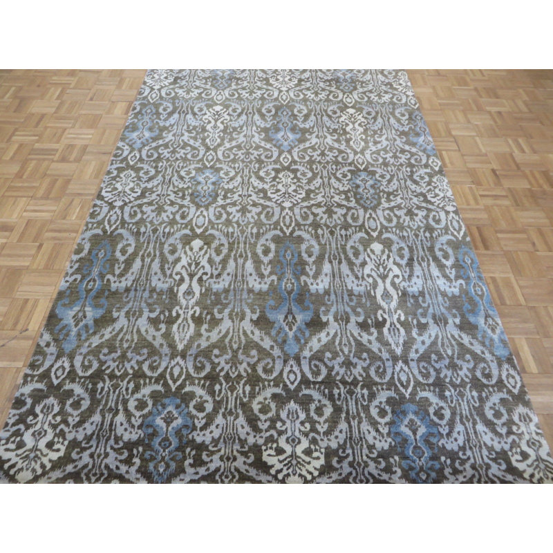 Beaumont One-of-a-Kind 6' x 9'3" Rectangle Wool Area Rug in Blue and Green