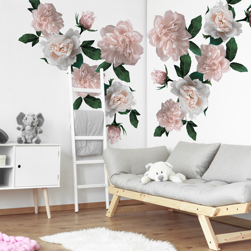 Décalcomanie murale roses