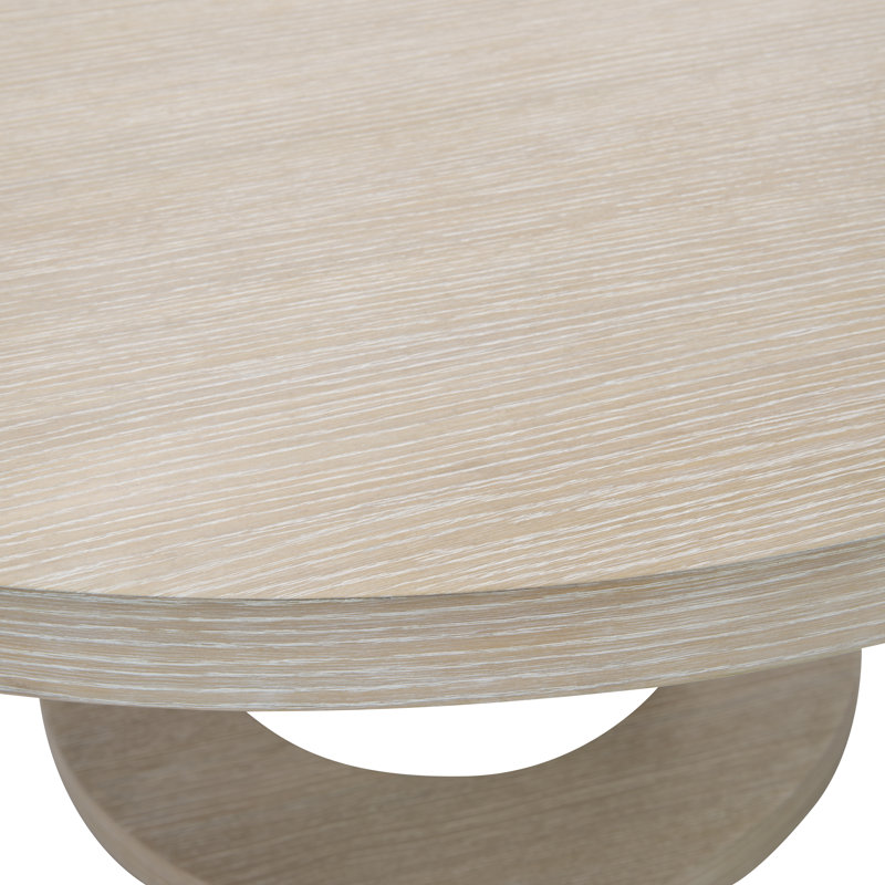60'' Brown and White Reclaimed Wood Round Dining Table