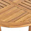 Table d'extérieur en bois de style rustique avec lattes 27,5 po