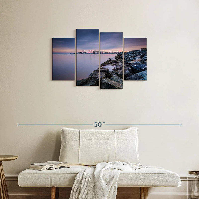 Soirée Chesapeake Bay Bridge, H 22 po x l 36 po