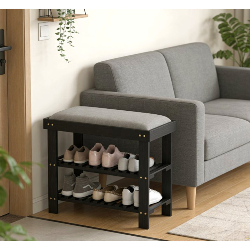 Range-chaussures, banc de rangement pour chaussures, banc d'entrée à 3 niveaux