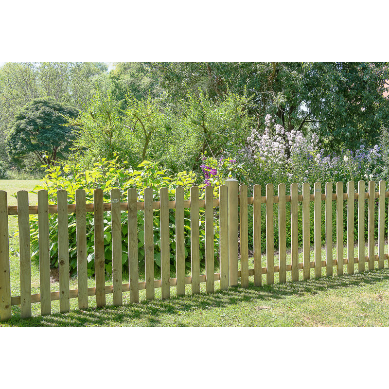 91.44cm H x 182.88cm W Brown Wood Fence Panels