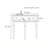 Unique acrylic solid wood console table