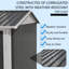 Abri de jardin, l 9 pi x P 6 pi, cadre en tôle d'acier galvanisée et cadre en fer, fenêtre translucide, résistant aux intempéries, fabrication durable, rangement spacieux, rangement extérieur