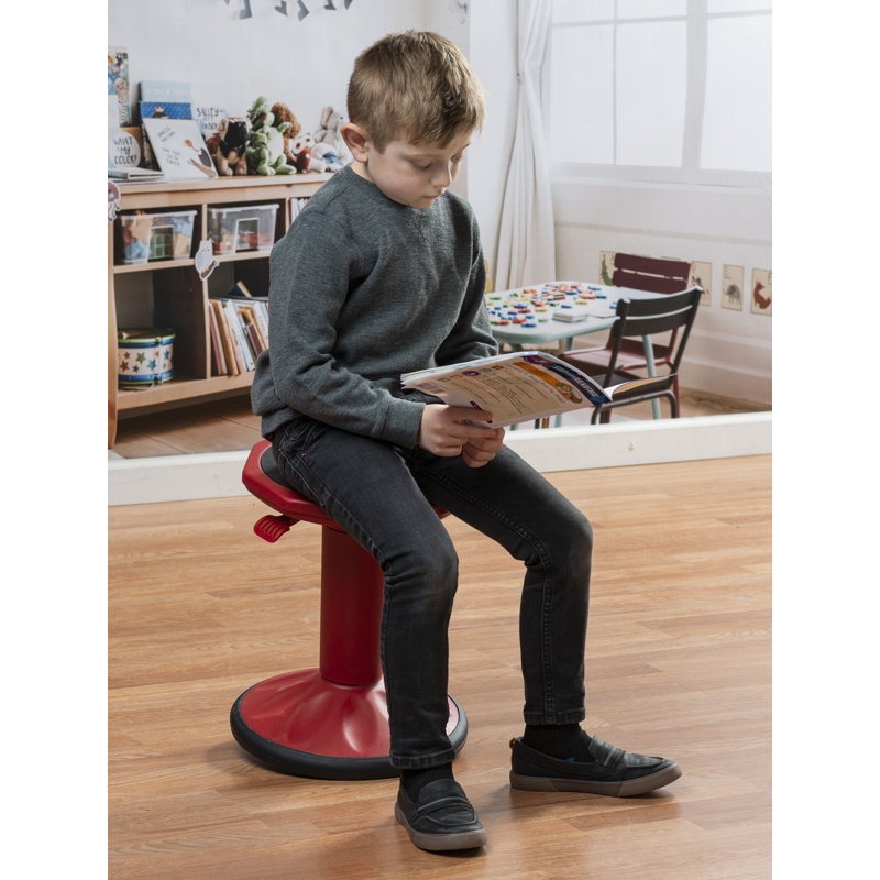 Tabouret actif à hauteur ajustable, Rouge