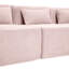 Rose avec motif combiné de 144 po, deux chaises longues amovibles, cinq coussins de dossier et des modules de détente confortables, une durabilité à long terme