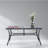 Bathilde Rectangular Metal Outdoor Dining Table With Umbrella Hole , 60'' in. W 35'' in. D