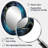 Space Light Orbiting A Black Hole IV - Blue Oval Wall Mirror Decor-676865029