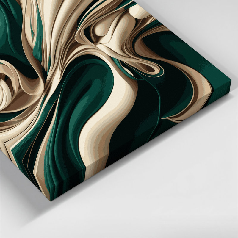 Art mural sur toile Biomorphic Abstraction 1, H 24 po x l 36 po