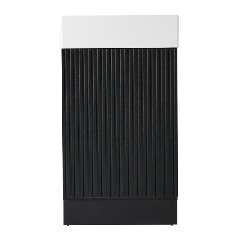 Meuble-lavabo 18,6 po avec lavabo, Noir