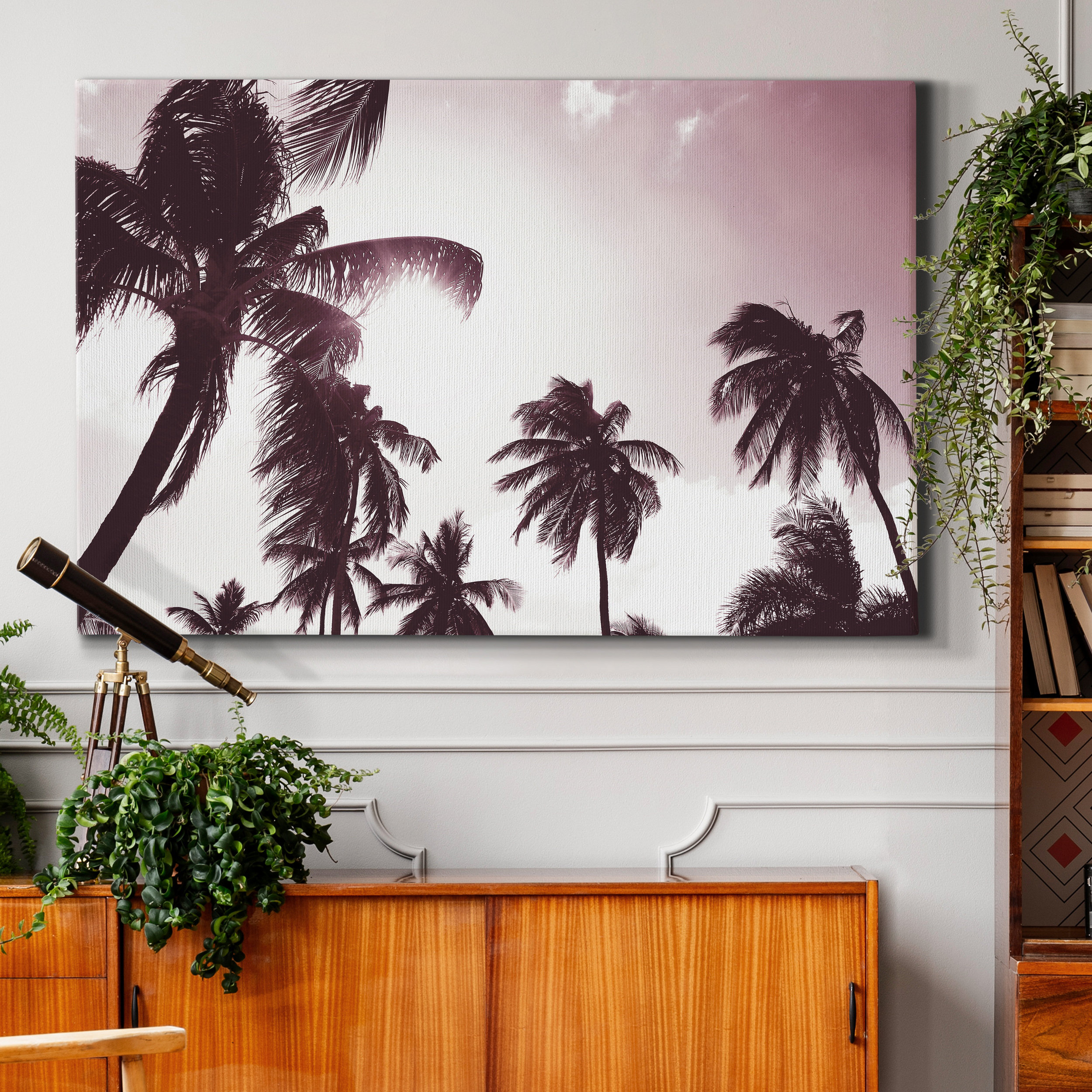 Bay Isle Home™ Palm Sunshine - Wrapped Canvas Photograph Print | Wayfair