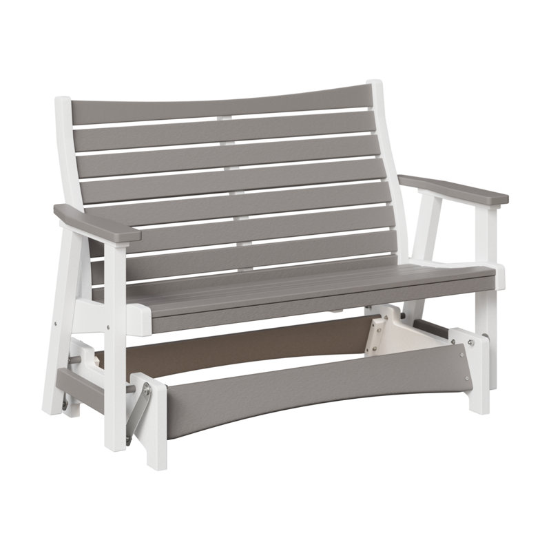 Bristol Outdoor Glider, Light Gray/White