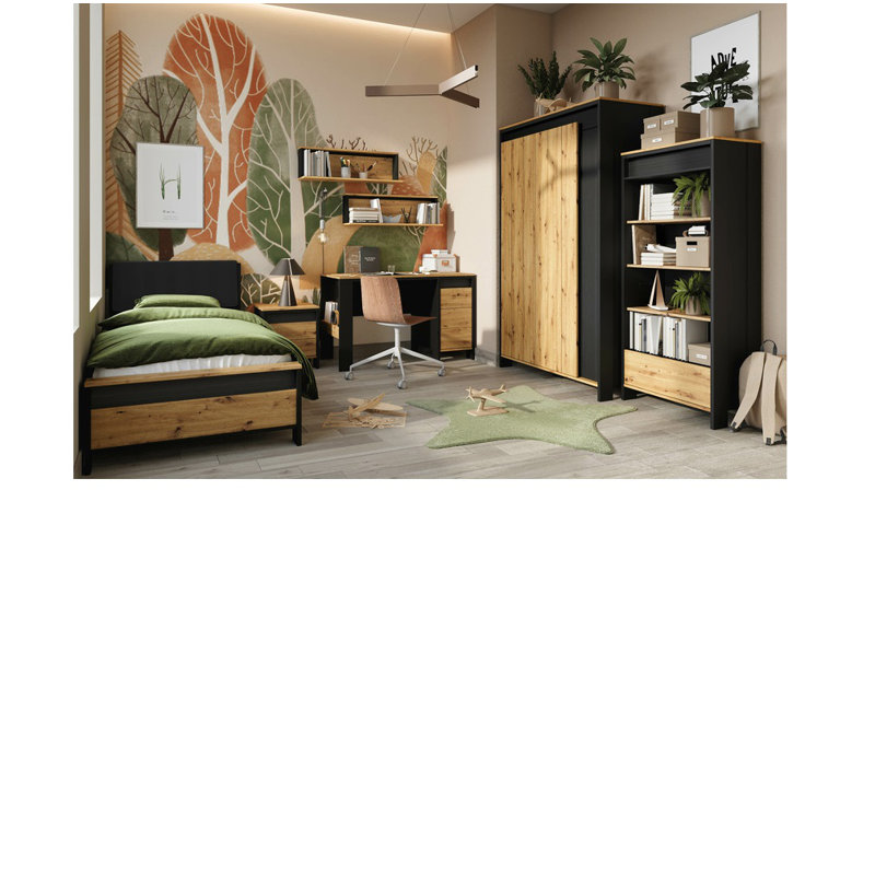 Liezel 45cm W Manufactured Wood Bedside Table