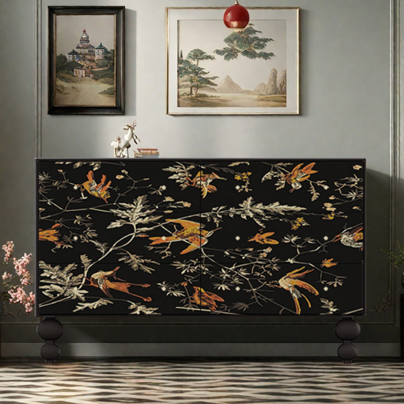 Vintage Six-Drawer Accent Chest Sideboard