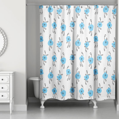 Rideau de douche Blue Blooms
