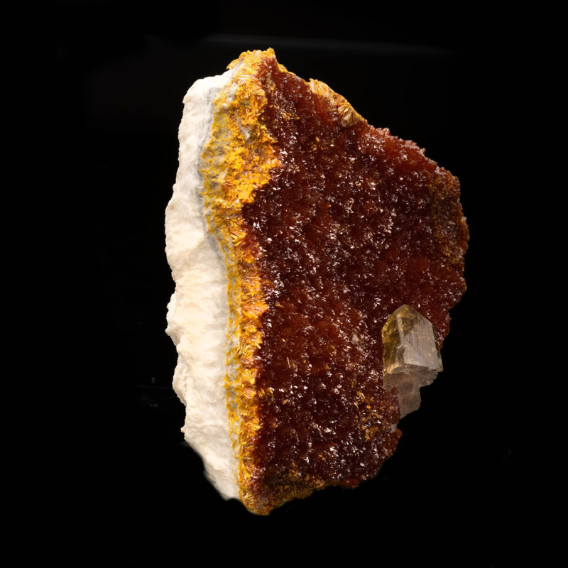 Barite sur orpiment de la Russie