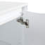 Armoire de rangement autoportante 24 po, 2 portes à fermeture douce, blanc brillant