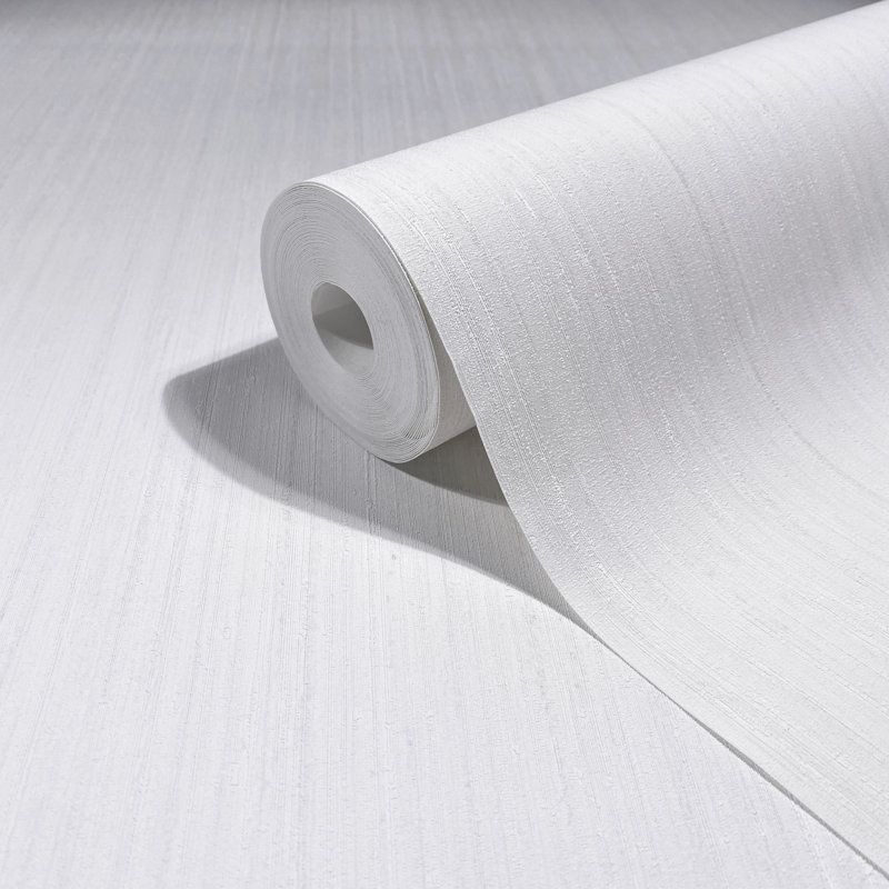 Papier peint strié, Blanc