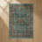 Pender Teal Fuschia Oriental Vintage Look Cotton Chenille Area Rug-1154587918