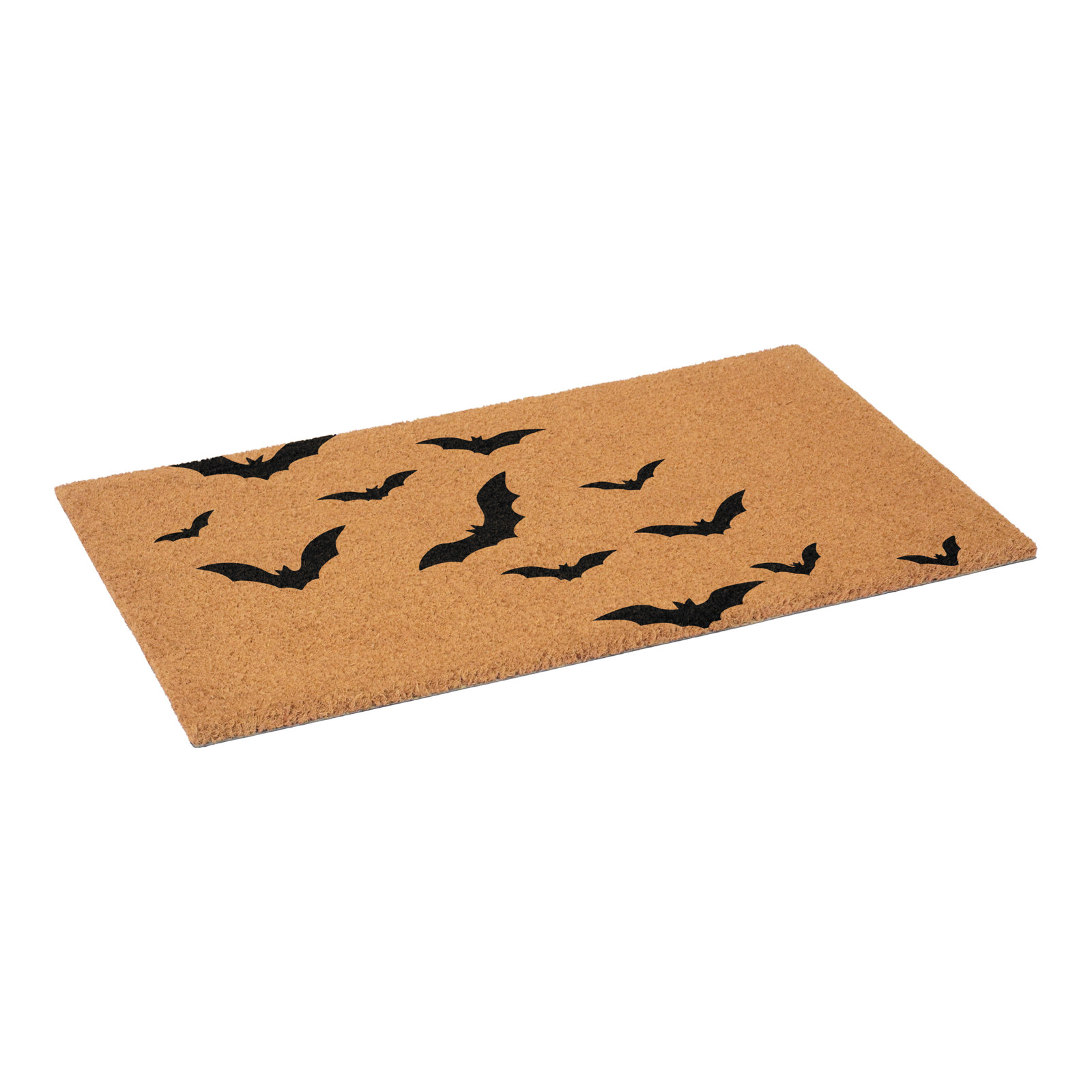 Bat Halloween Doormat, 24" x 36", 17" W x 29" L