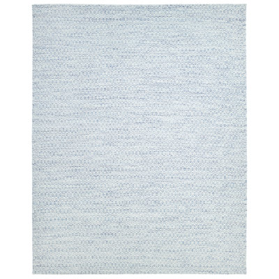 Chatham Geometric Area Rug in Ivory/Blue