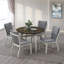 Badgery 41.7" Round Dining Table with Solid Wood Frame