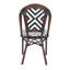 Woven Bistro Patio Chair With Pattern Armless