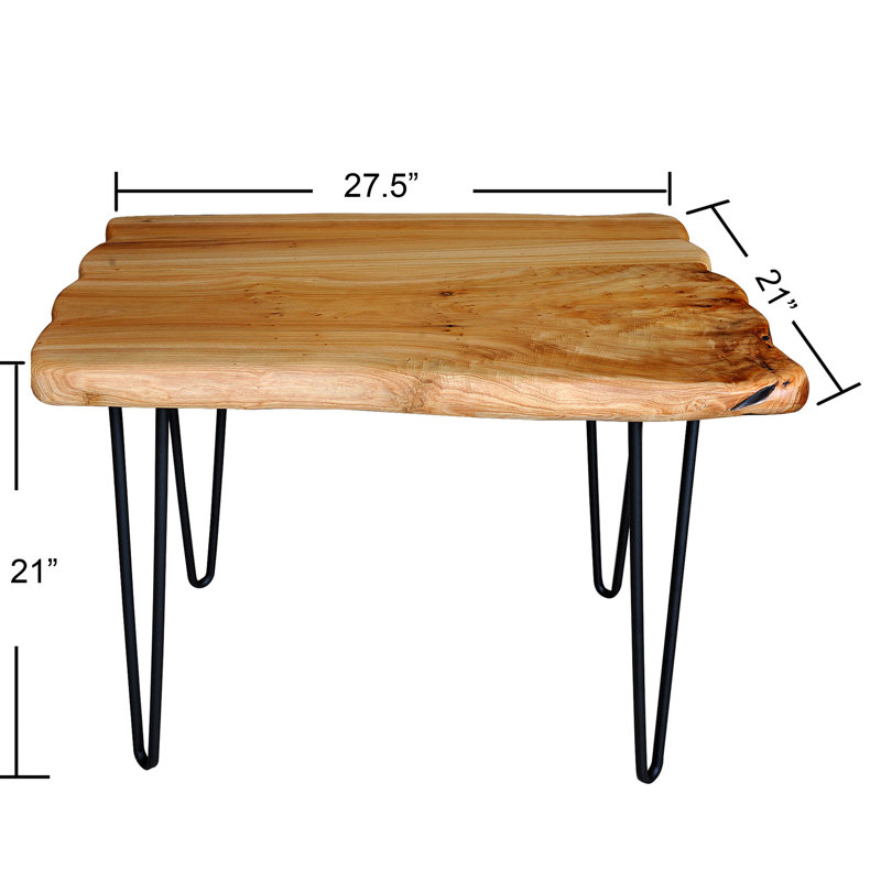 Polly Solid Wood Top End Table