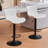 Denan Swivel Adjustable Height Bar Stools, Faux Leather Modern Barstools, Upholstered Counter Stool-994188632-994598372