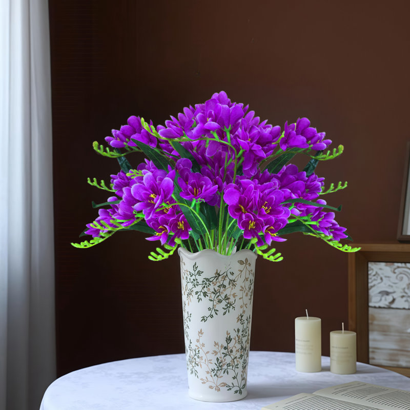 Arrangement de fleurs d'orchidées artificielles, Mauve