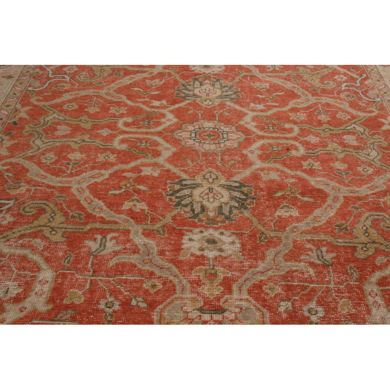 Distressed Homage Hand Knotted Wool Oriental Area Rug, Rectangle 8' x 10'